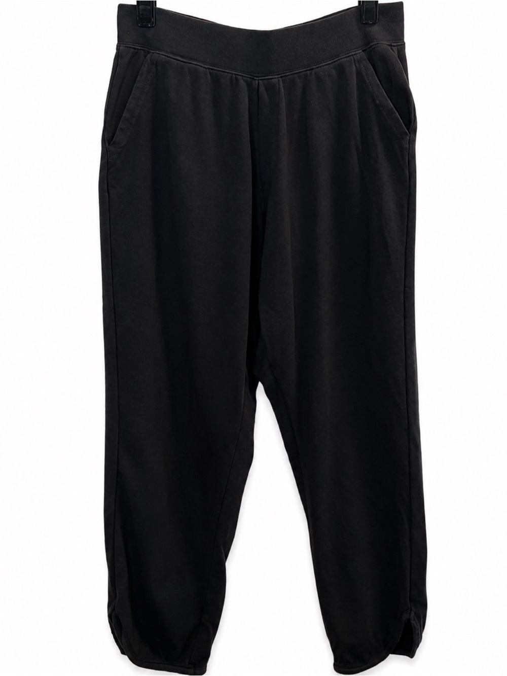 PACT Black Organic Cotton Jogger Pants — L